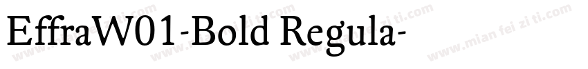 EffraW01-Bold Regula字体转换